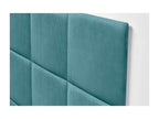 Zensova Tête de lit rembourrée en velours côtelé de qualité Zensovaérieure composée de panneaux autocollants interchangeables turquoise 150 cm JAPD73320