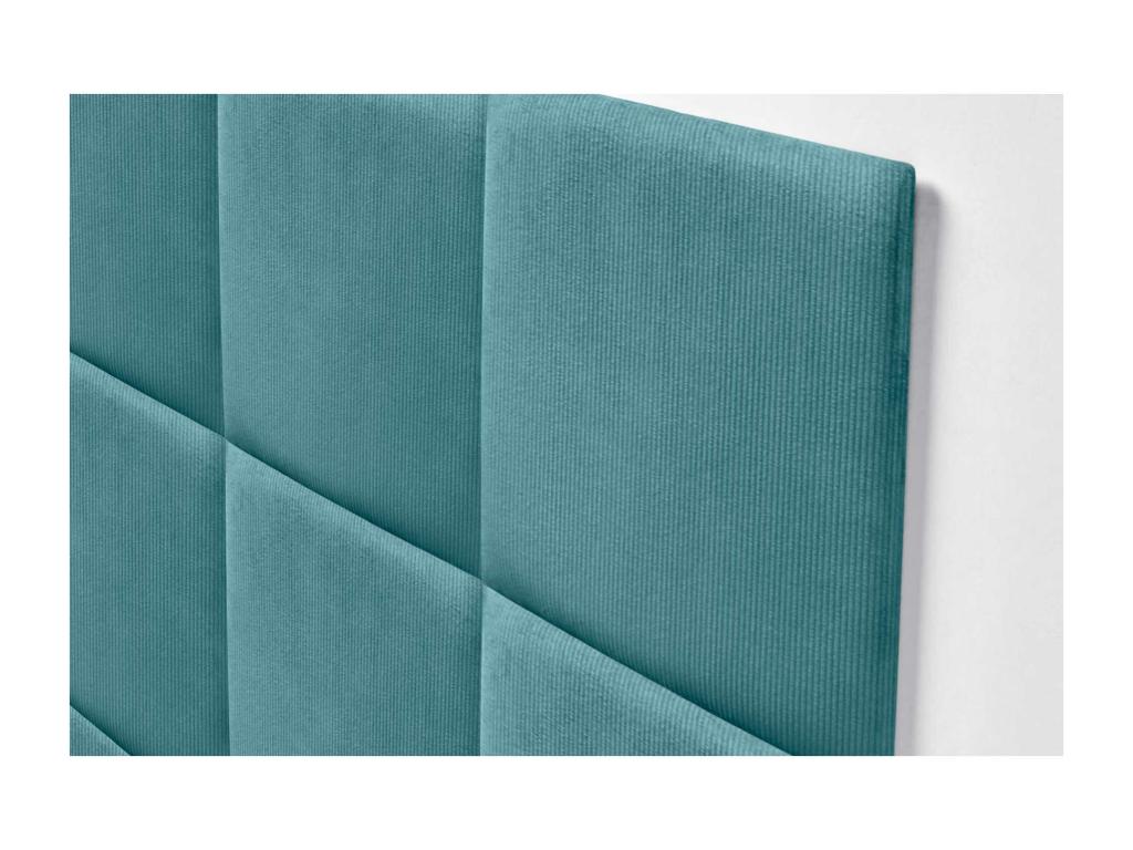 Zensova Tête de lit rembourrée en velours côtelé de qualité Zensovaérieure composée de panneaux autocollants interchangeables turquoise 150 cm JAPD73320