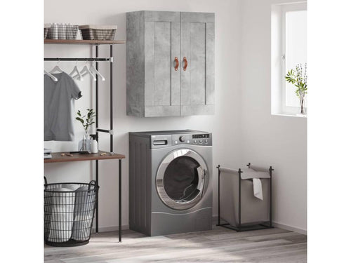 Armoire murale gris béton 69,5x34x90 cm bois d'ingénierie UYRP91903
