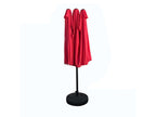 Parasol double de jardin Lumenao en rouge Poids 12,3 kg Dimensions L460 x l270 x H245 cm AAJC60690