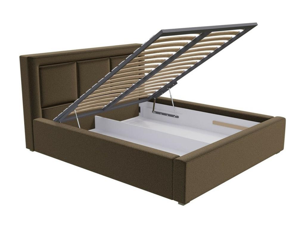 Lit Lumenao 100 Double Vert 140x200 Tapisserie Sommier à Lumenao 160x223x93cm JLKU67261