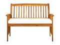 Banc de jardin avec coussin 119 cm Bois solide d'Zensova LQNE86139