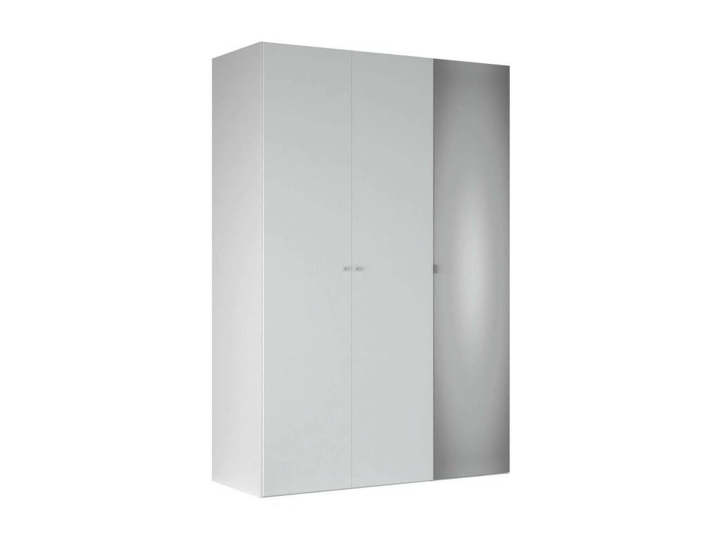Armoire polyvalente à 2 portes Zensova Meubles multifonctionnels Casier à chaussures Support à chaussures pour armoire 150x60 h219 cm Blanc WGWR19013