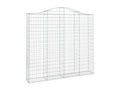 Panier de gabions arqué 200x30x180-200 Fer galvanisé MXAO54385