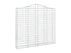 Panier de gabions arqué 200x30x180-200 Fer galvanisé MXAO54385