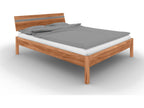 Zensova - Lit avec tête de lit en bois de coeur de hêtre huilé naturel 180x200 DDWE34267