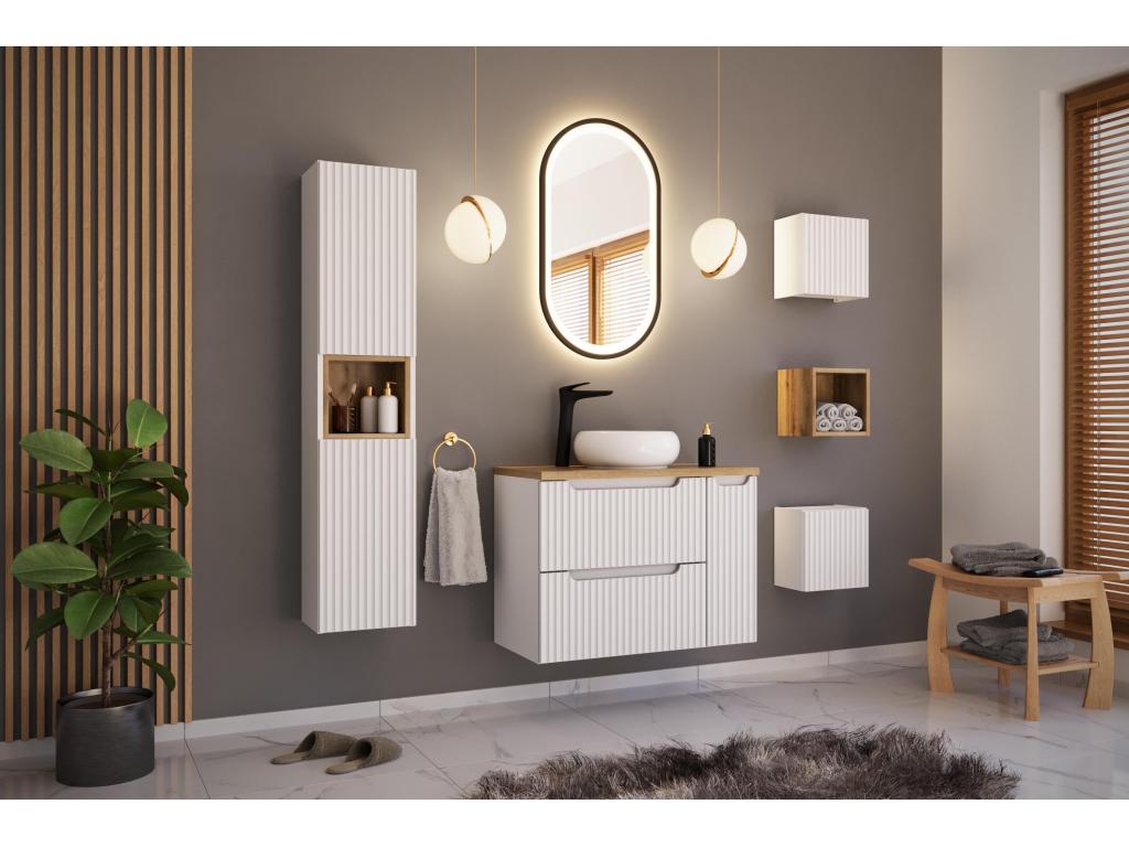 Armoire Sous Lavabos Zensova CUW50 2D 50x39x57 Blanc LBQY17730