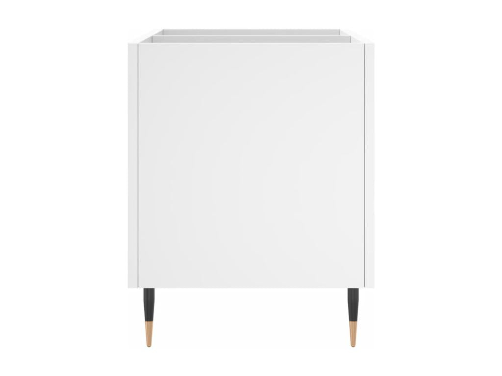 Armoire à disques blanc 74.5x38x48 cm bois d'ingénierie JILT65946