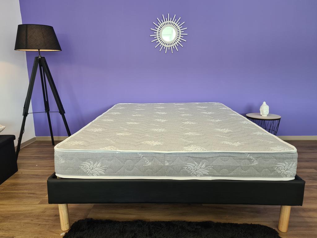 Matelas Alèse 120x190x19.5 cm - Une Face Soutien Souple et Une Face Soutien Ferme - Reference Ventoriq - Tissu a - remb DYXR80164