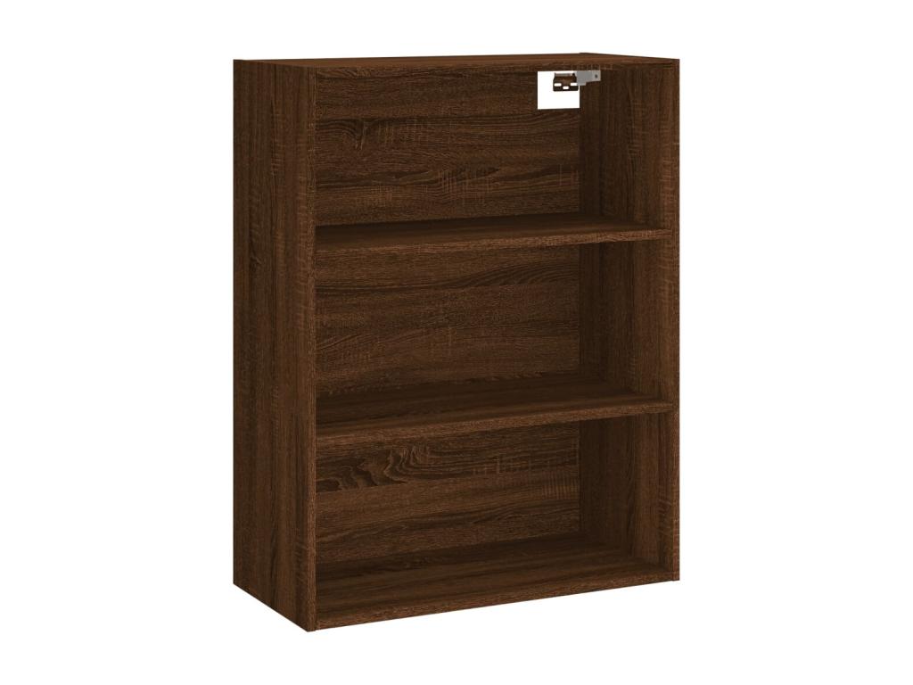 Buffet haut Chêne marron 69,5x34x180 cm Bois d'ingénierie NIVL34428