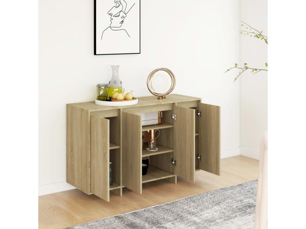 Buffet chêne Zensova 120x41x75 cm Zensova ingénierie OMOZ92754