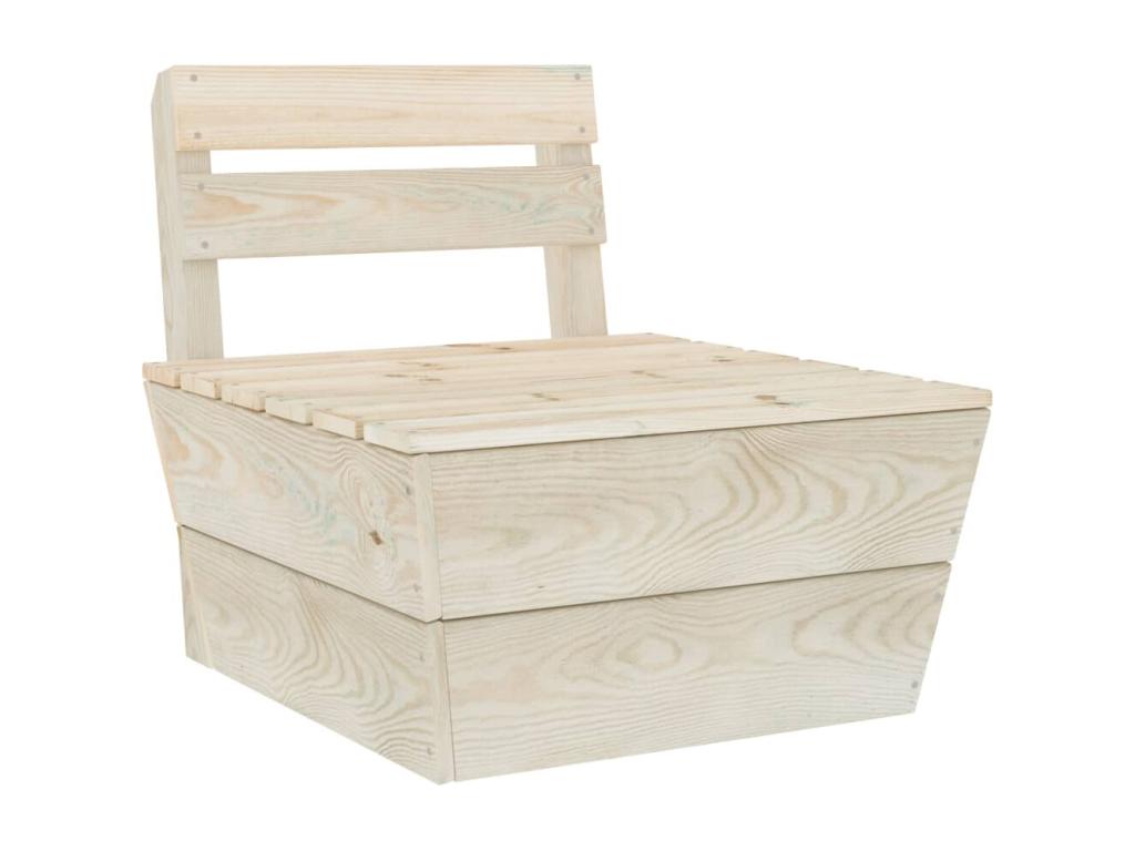 Salon de jardin palette 10 pcs Bois d'épicéa imprégné ZPUX37422