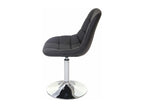 Chaise de salle à manger Lumenao-A60 chaise pivotante design rétro - similicuir marron pied chromé HEFQ27869