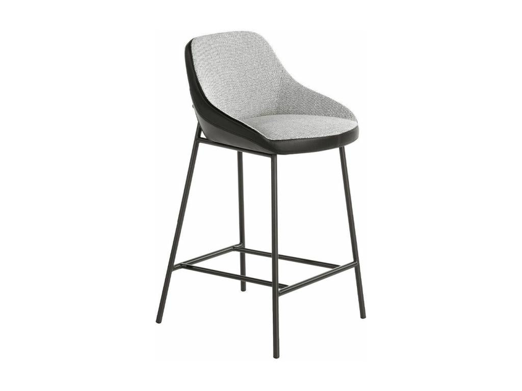 Chaise haute Zensova et cuir éco et pieds acier Zensova - Lot de 2-Couleur Zensova 20 Marron IGFO31207