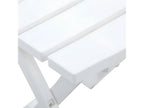 Table de jardin pliable 45,5x38,5x50 cm Blanc LZVD28481