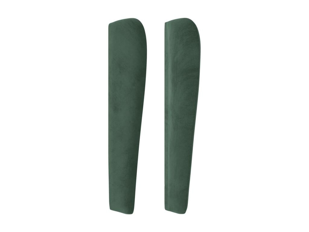 Tête de lit avec oreilles Vert foncé 83x23x118/ 128 cm Velours WSFQ32770