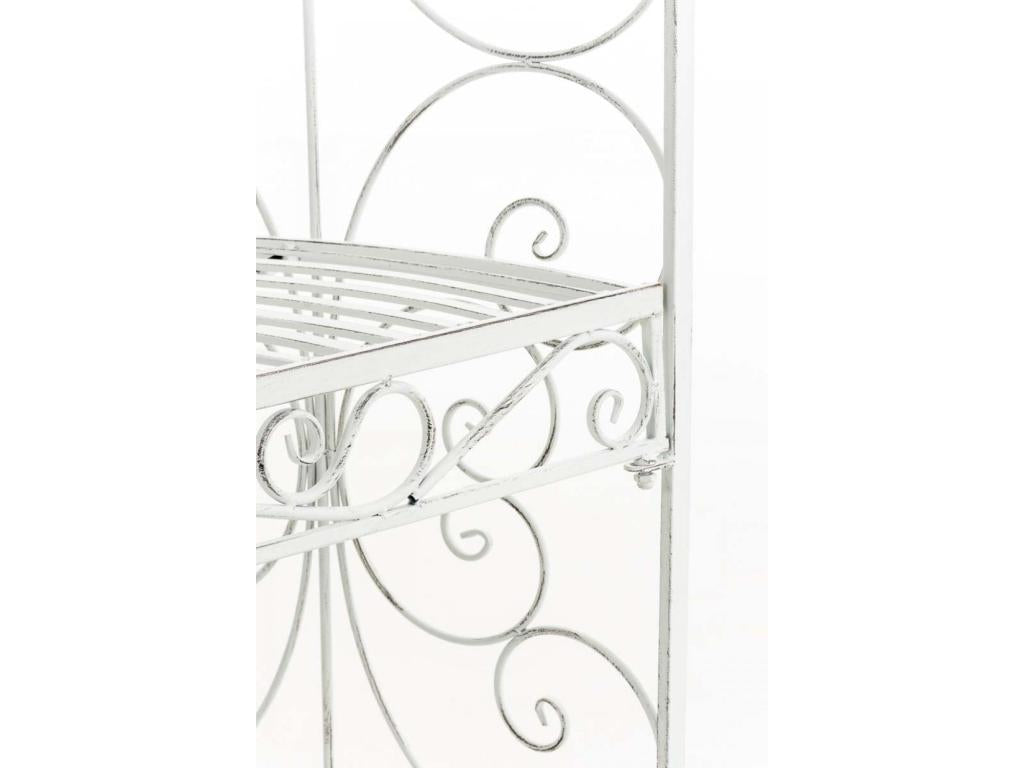 Arche à rosiers - Métal / Métal - Blanc antique - Zensova FDTZ59806