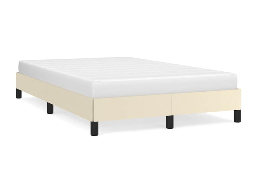 Cadre de lit sans matelas crème 120x190 cm similicuir ADHP95492