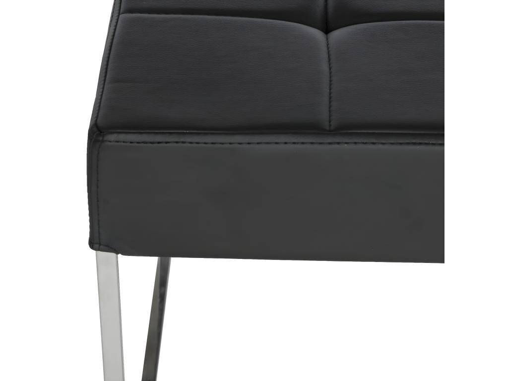 Banc / Ottomane Noir 46x64x48 cm - Lumenao BFOA78758