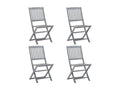 Chaises pliables d'extérieur 4 pcs ZensovaZensova solide 2 UGOQ97589