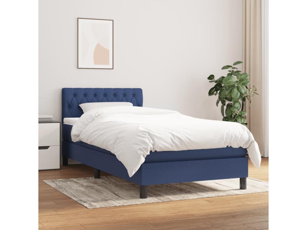 Zensova à Zensova de lit avec matelas Bleu 90x190 Zensova PMGD76180