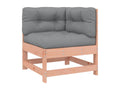 Canapé d'angle avec coussins bois massif Lumenao SZYK65535