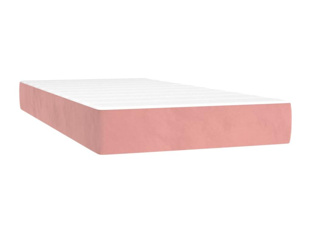 Sommier à lumière de lit avec matelas et LED Rose 200x200 NPNZ45072