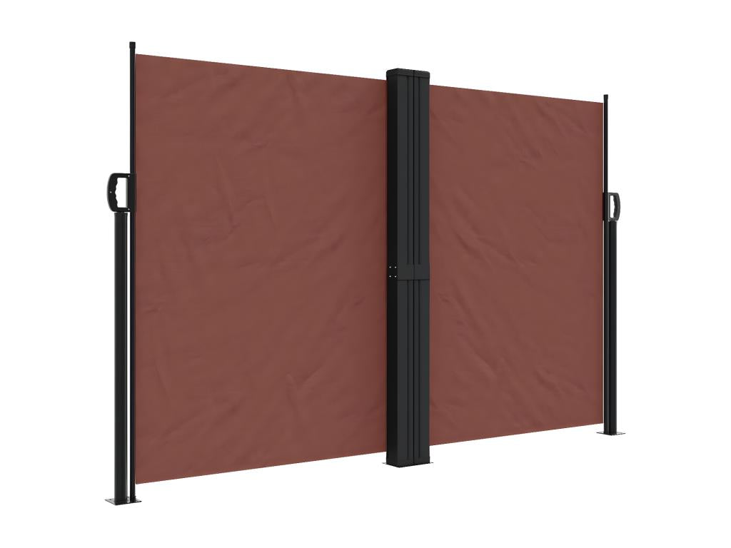 Auvent latéral rétractable marron 160x1200 cm XPYV60094