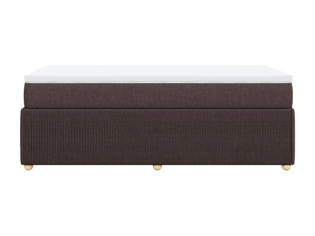 Sommier à Lumenao de lit avec matelas Marron foncé 100x200 cm UXXA31718
