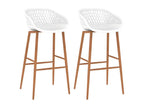 Chaises de bar lot de 2 blanc EUEW53861