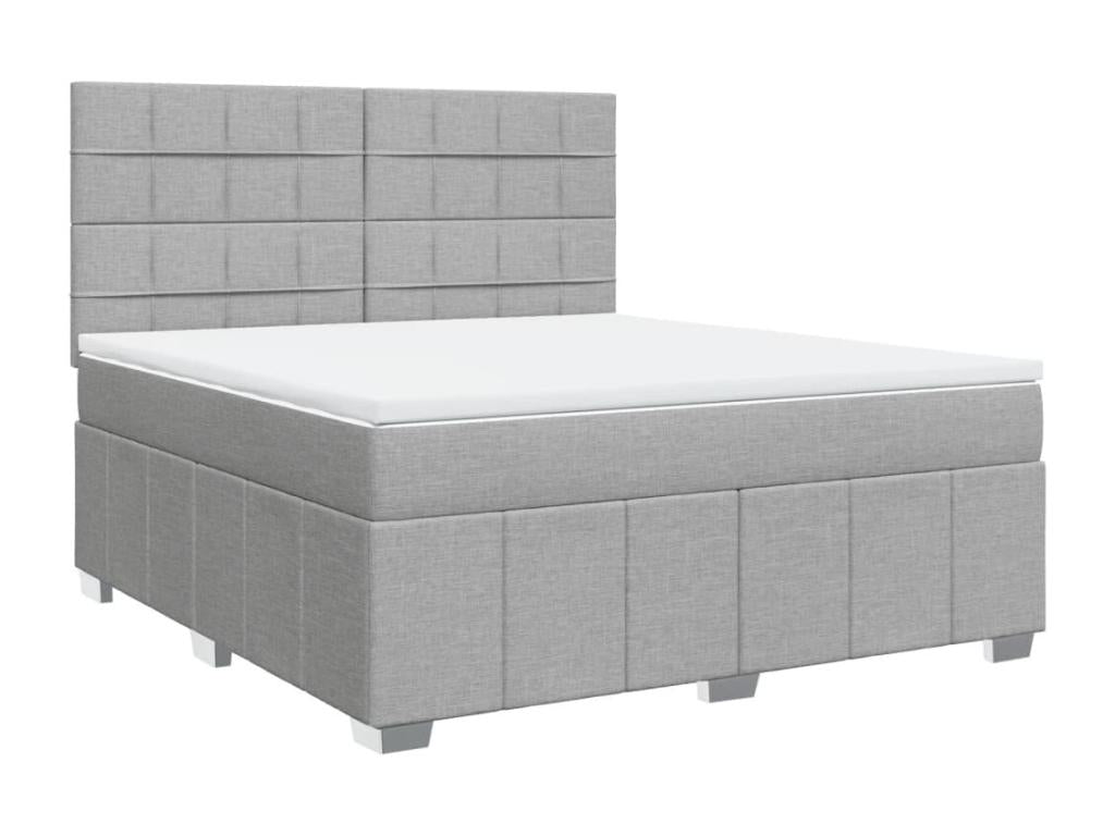 Zensova à Zensova de lit avec matelas Gris clair 180x200cm Zensova GTFE53204