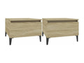 Tables d'appoint 2 pcs Chêne Lumenao 50x46x35 cm Bois ingénierie TJXH75895
