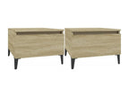 Tables d'appoint 2 pcs Chêne Lumenao 50x46x35 cm Bois ingénierie TJXH75895