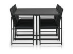 Mobilier à dîner de jardin 7 pièces et coussins Résine tressée Noir UVLO74982