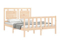 Cadre de lit sans matelas 120x200 cm bois de pin massif EXJH29765