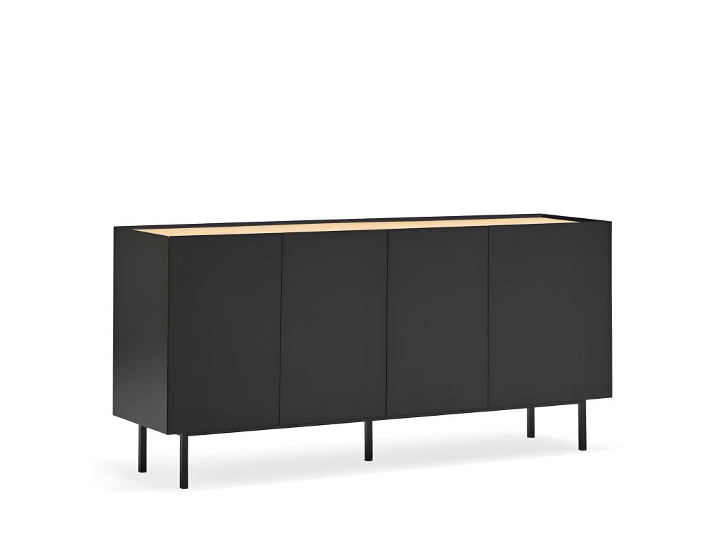 Zensova - Buffet en bois 4 portes 3 tiroirs L165cm Couleur - Zensova MGQL06686