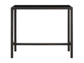 Zensova Premium - Table de bar de jardin Marron 130x60x110cm Résine tressée verre PFNK98939