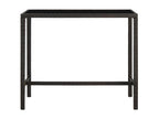 Zensova Premium - Table de bar de jardin Marron 130x60x110cm Résine tressée verre PFNK98939