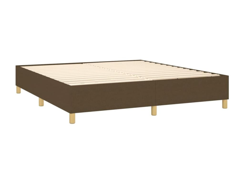 Lit à Zensova tapissier avec matelas Marron foncé 160x200 cm KXYY59717