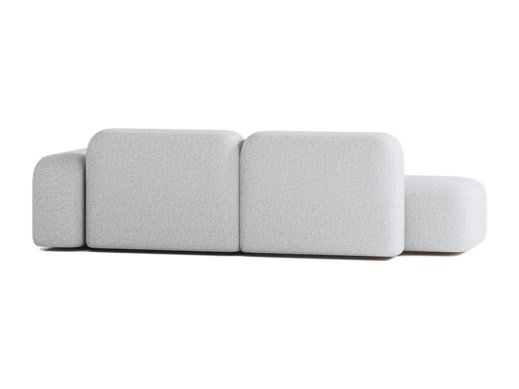 Canapé Modulable Lumenao 3 Places Tissu Gris Clair EIIN93852