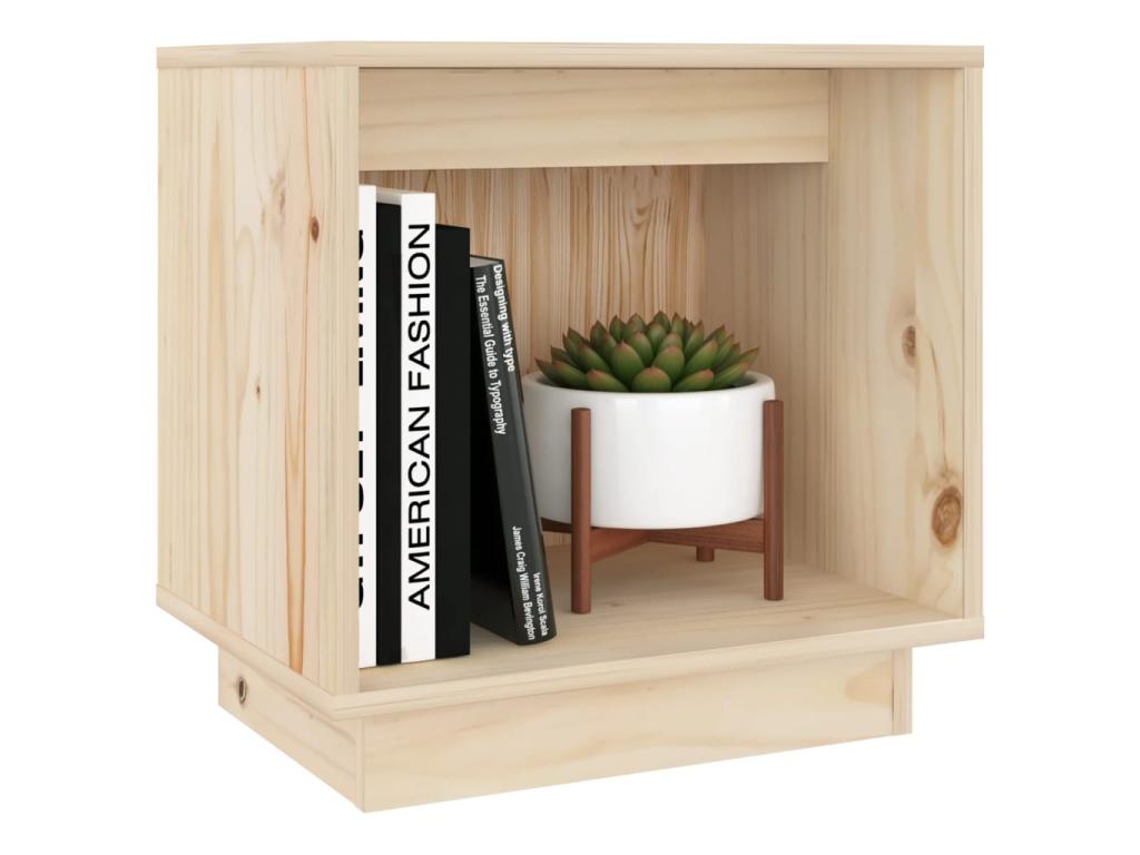 Tables de chevet 2 pcs 40x30x40 Bois de pin solide 2 EMJW29220