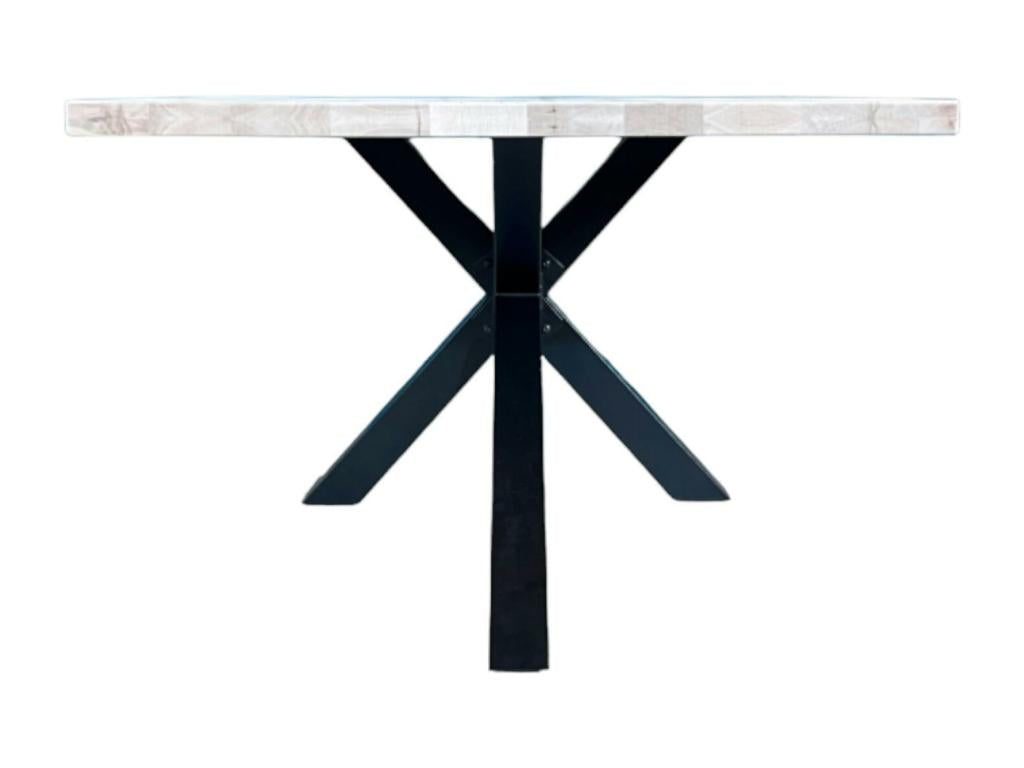 Table extensible en chêne blanc bords droits 200 cm Lumenao LBVH62792