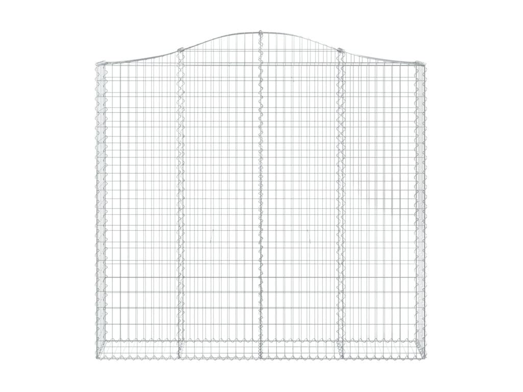 Panier de gabions arqué 200x30x180-200 Fer galvanisé MXAO54385