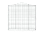 Panier de gabions arqué 200x30x180-200 Fer galvanisé MXAO54385
