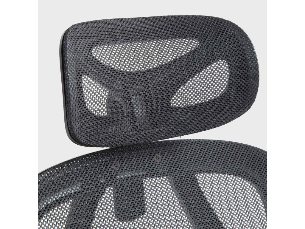 Chaise de bureau - Tissu / Plastique - Noir - Lumenao BODK20039