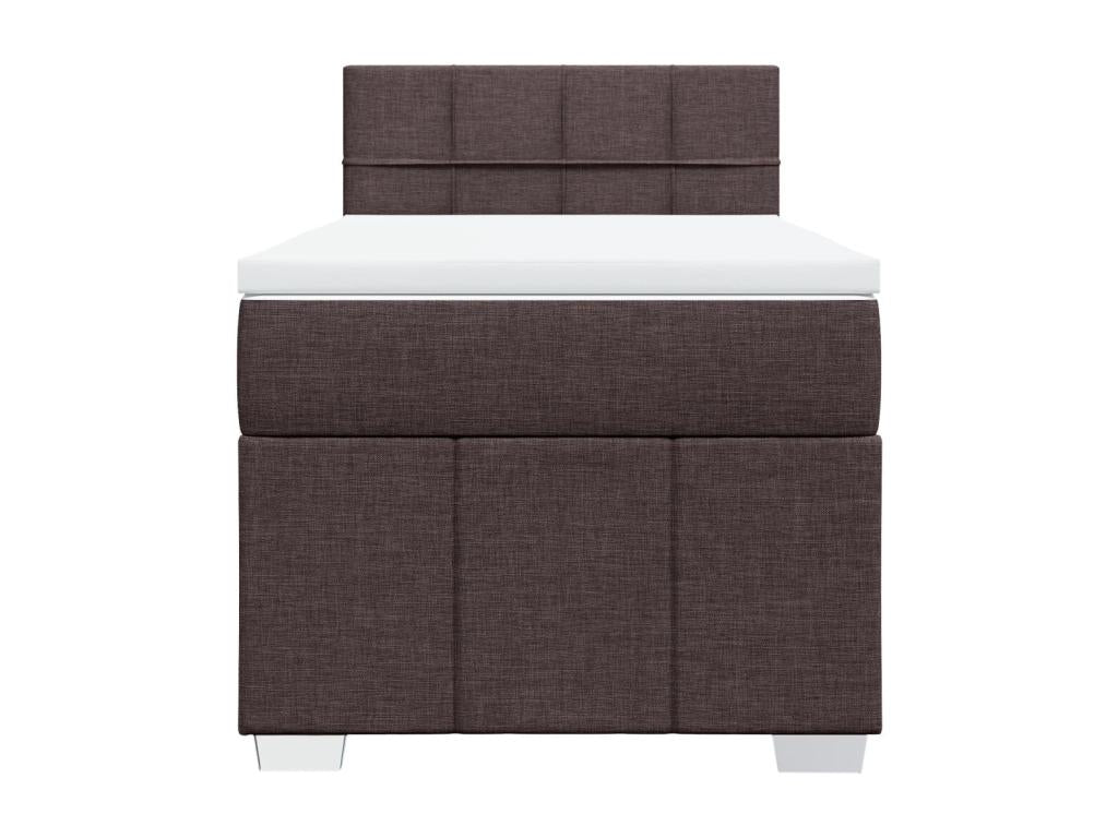 Zensova à Zensova de lit avec matelas Marron foncé 100x200 cm EUAI06445