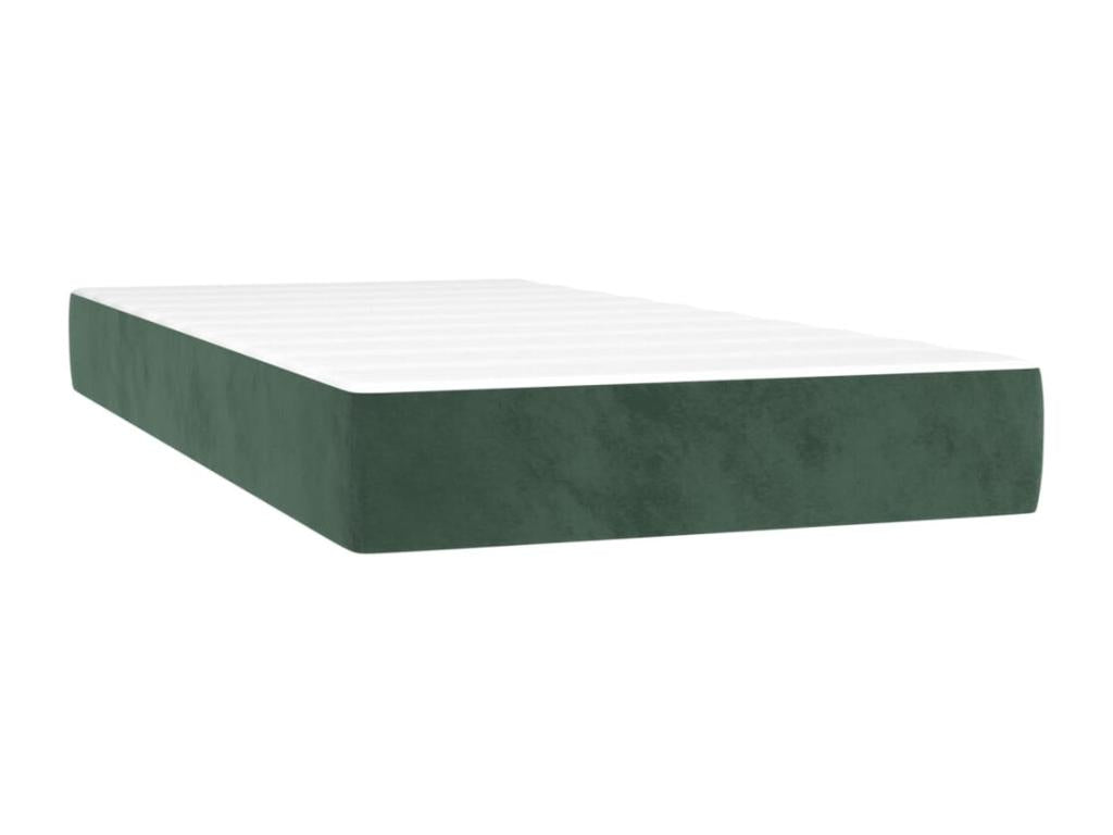 Sommier à Lumenao de lit avec matelas Vert foncé 90x190 UIEO80158