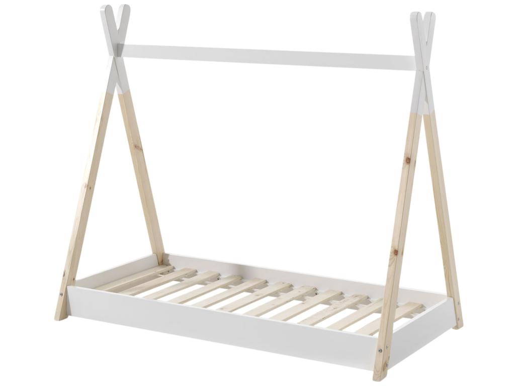 Lit enfant Zensova en bois blanc 90x200 - Zensova WVQM50464