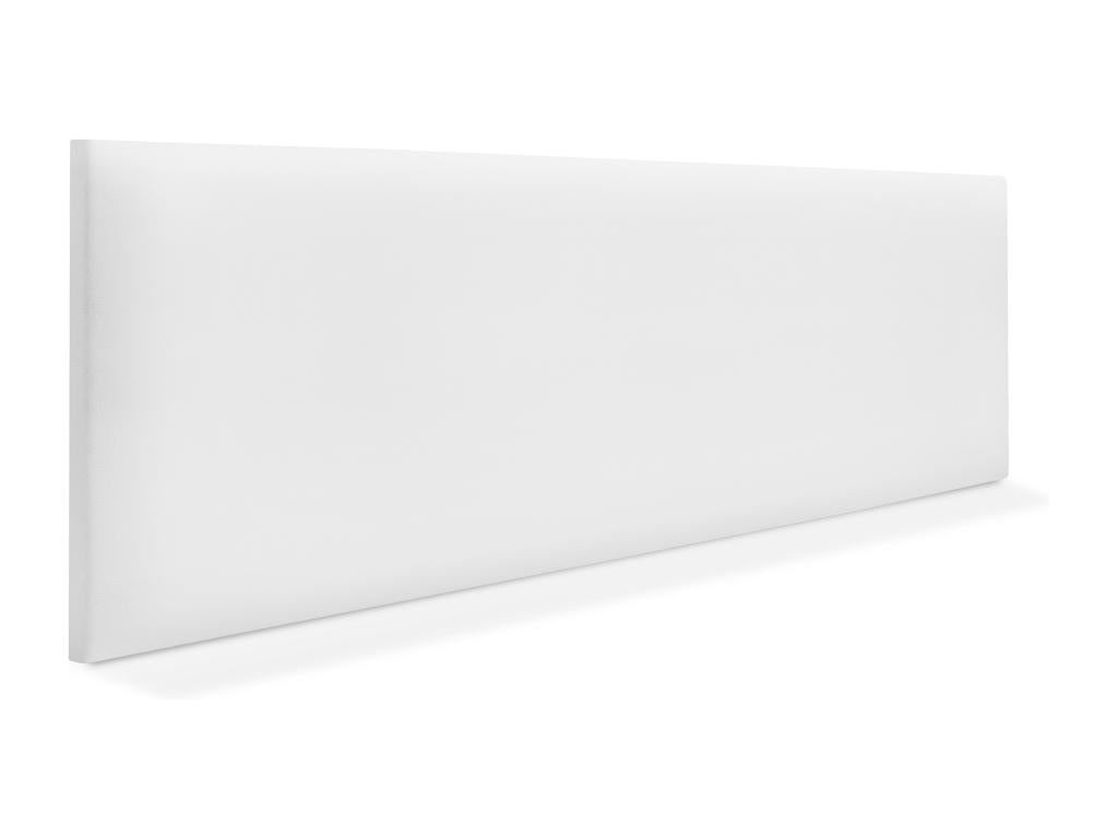 Lumenao Tête de lit simili cuir lisse 135x50cm Lits 120/135 - Blanc LLOW63523