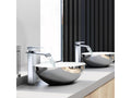 2x Robinets Salle de Bain Ventoriq Mitigeurs de Lavabo Bec Haut Robinets de Lavabo Chromé Robinetteries pour Vasque Design Moderne RPFE62147